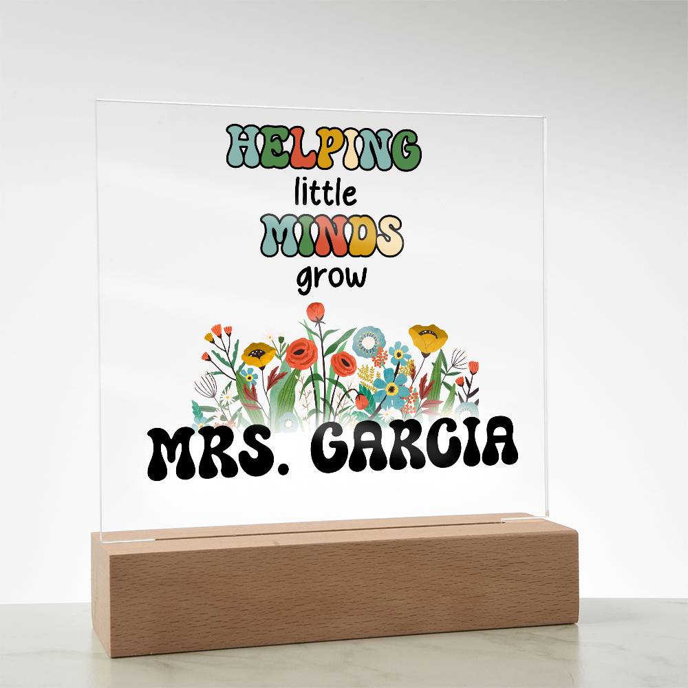 Teacher Square Acrylic Plaque 10