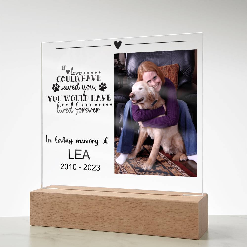 Dog Memorial Plaque LEA
