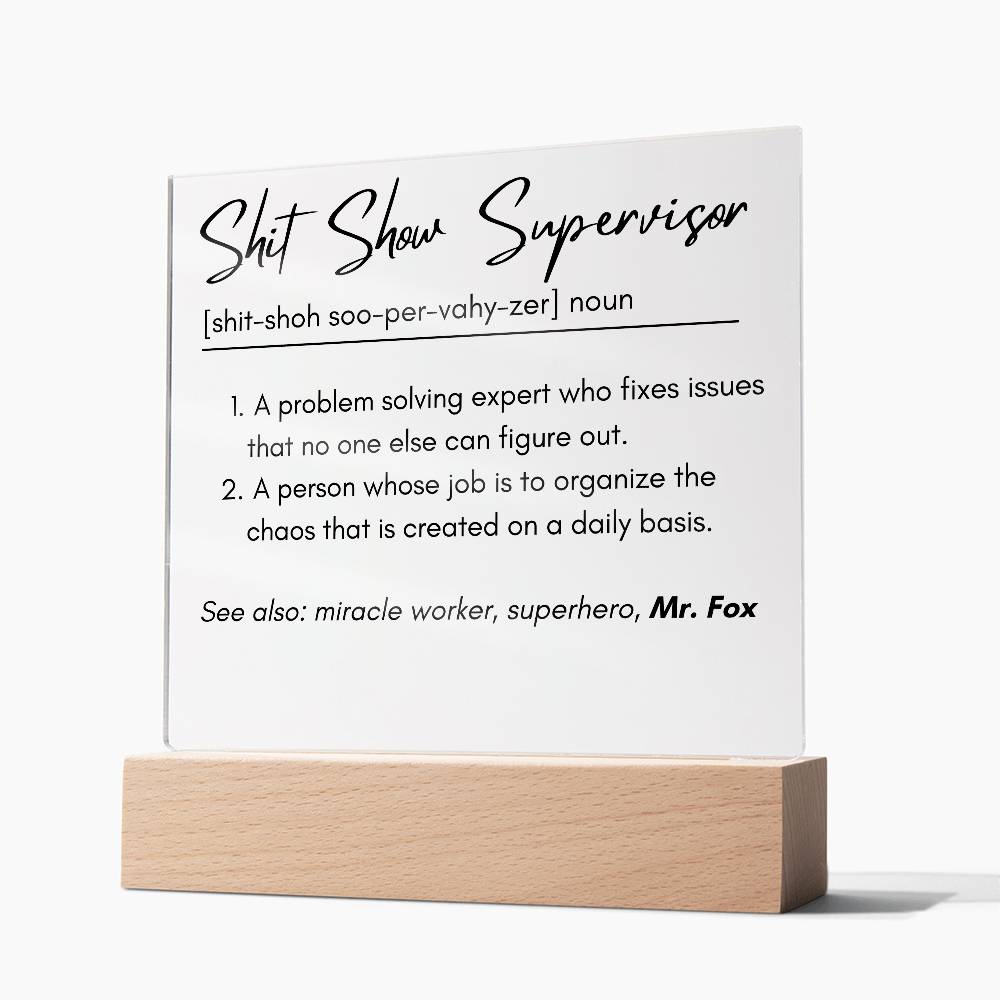 Profession Definition Plaque 1