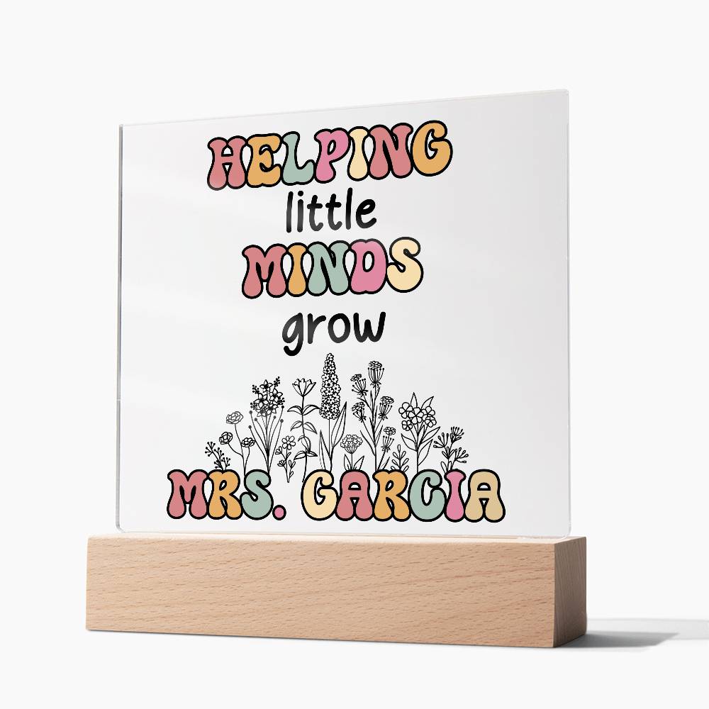 Teacher Square Acrylic Plaque 9