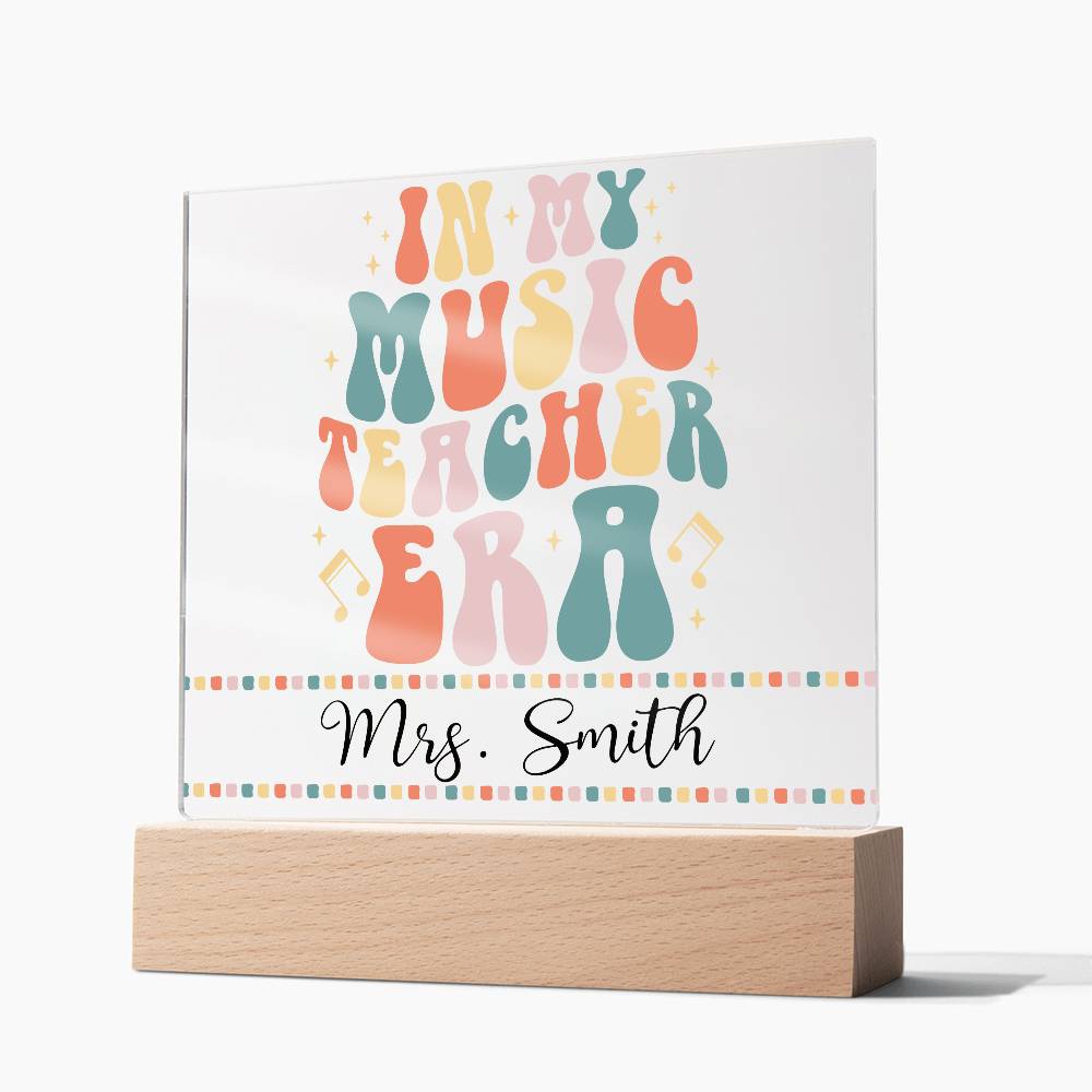 Teacher Square Acrylic Plaque 17