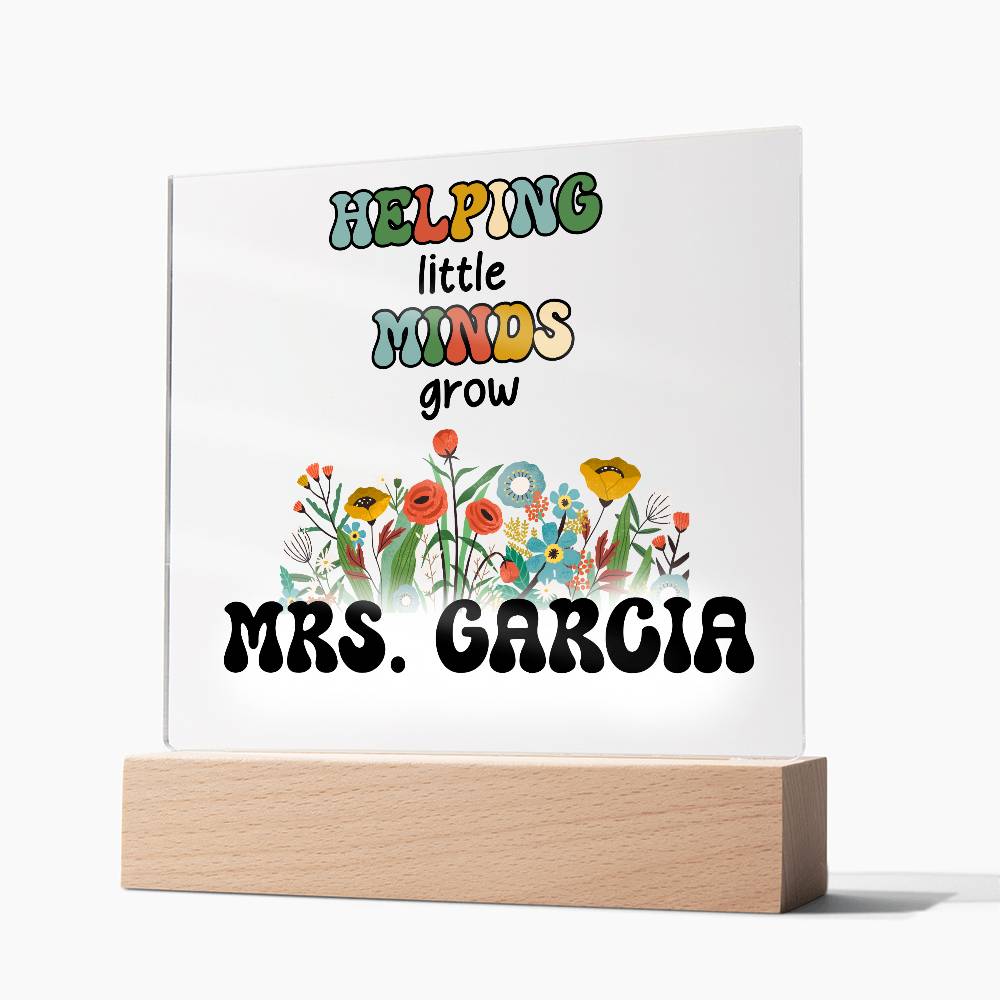 Teacher Square Acrylic Plaque 10
