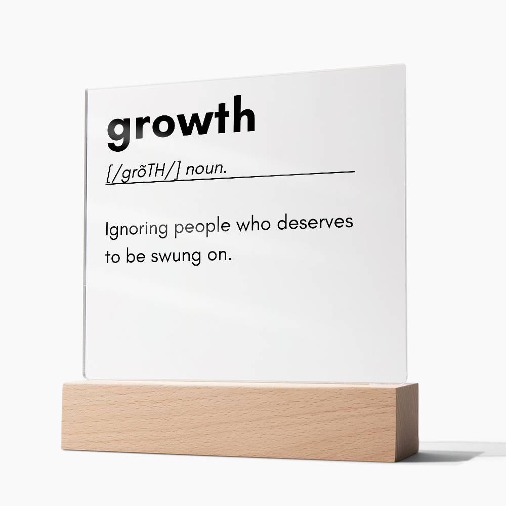 Growth Definition Acrylic Plaque 1