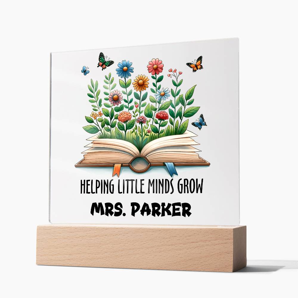 Teacher Square Acrylic Plaque 13