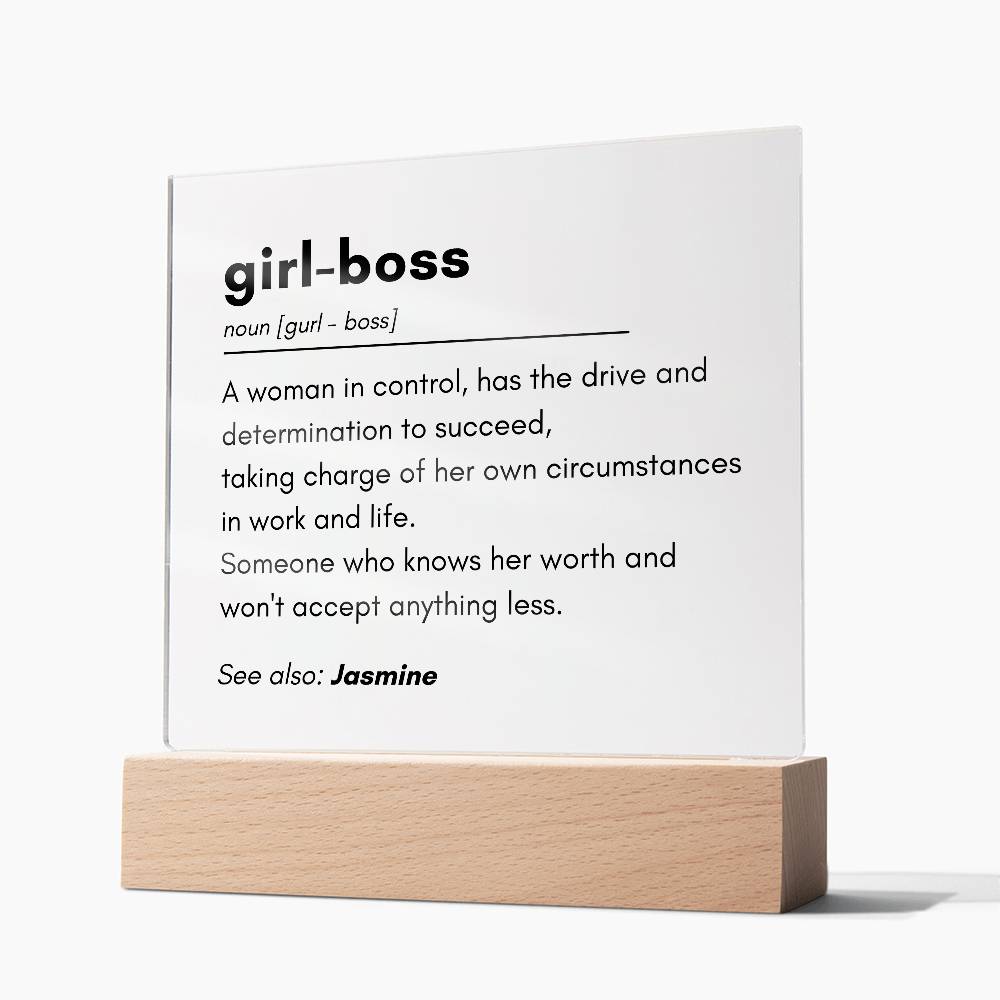 Girl Boss 2 - Acrylic Square Plaque