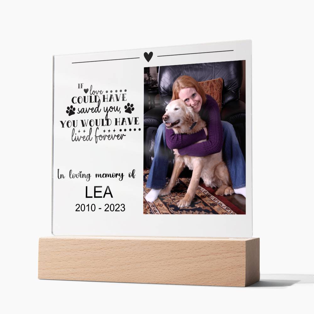 Dog Memorial Plaque LEA