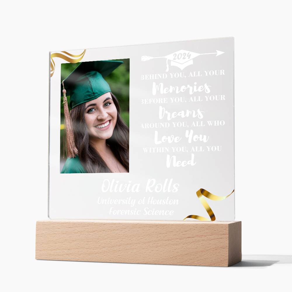 Custom Graduation Gift - Acrylic Square Plaque 5