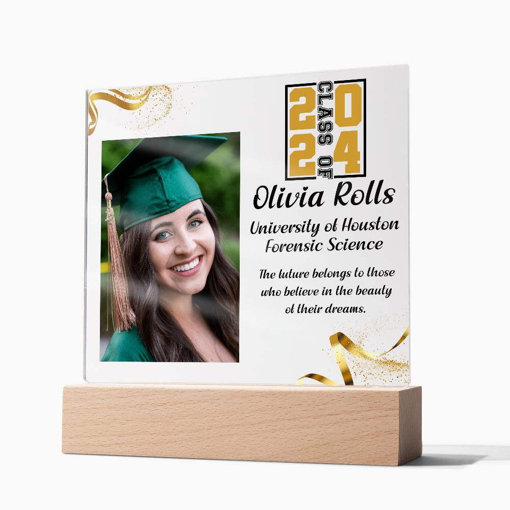 Custom Graduation Gift - Acrylic Square Plaque 7