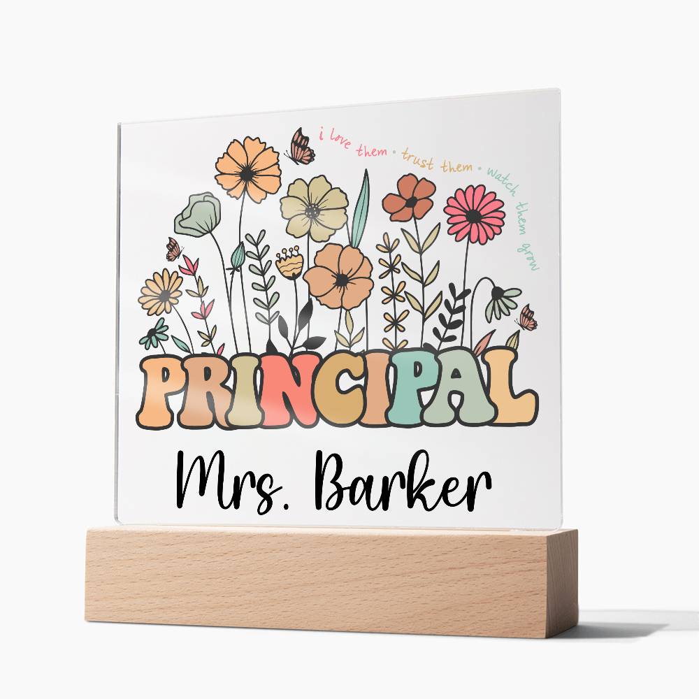 Principal Square Acrylic Plaque 1