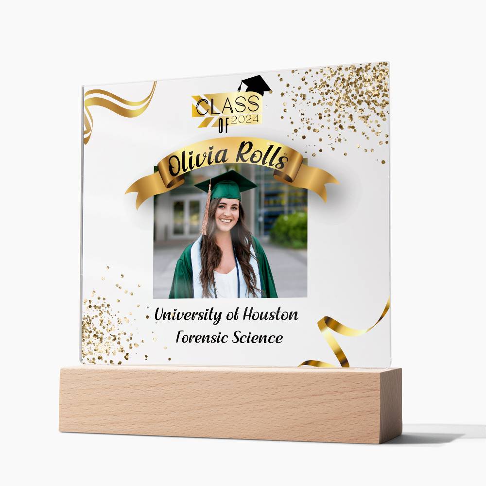 Custom Graduation Gift - Acrylic Square Plaque 3