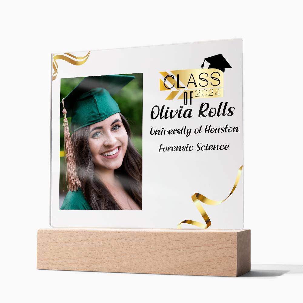 Custom Graduation Gift - Acrylic Square Plaque 1