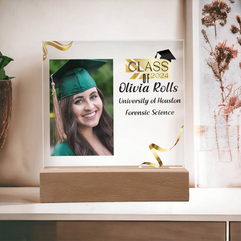 Custom Graduation Gift - Acrylic Square Plaque 1