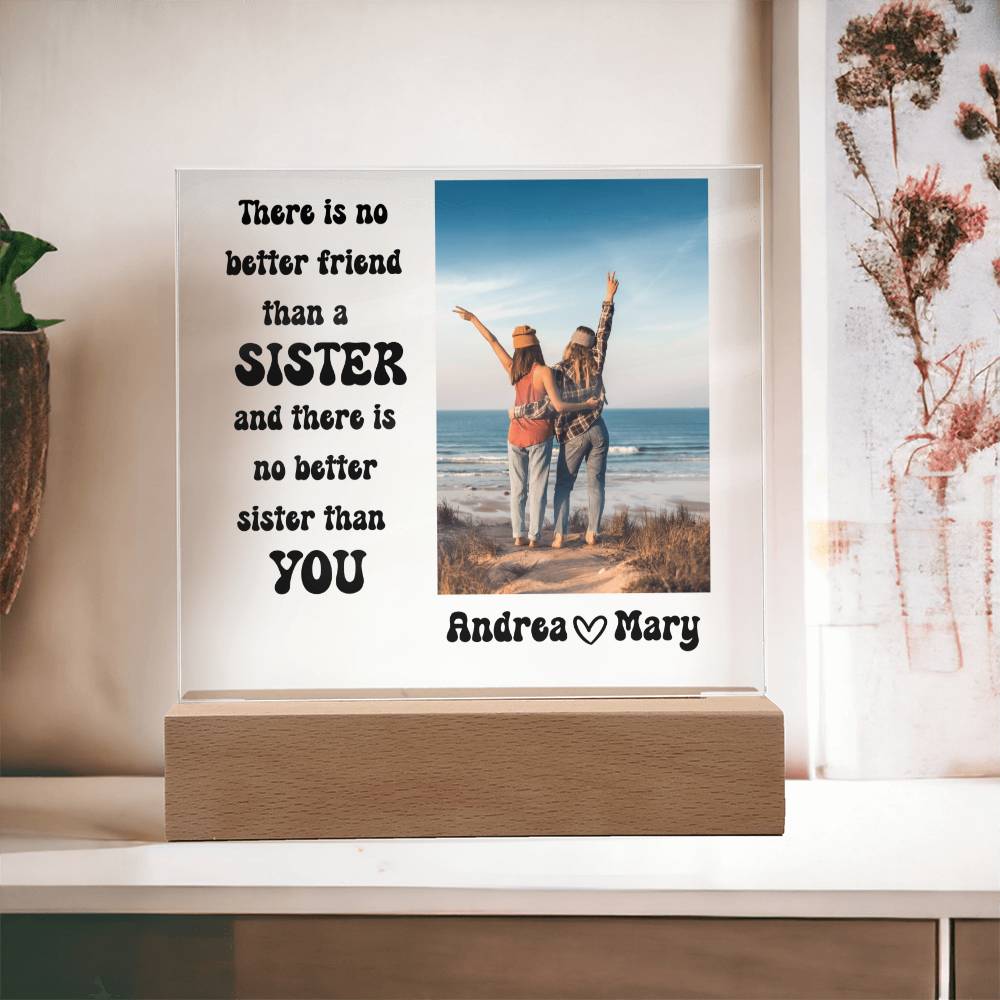 Best Friends Forever 18 - Acrylic Square Plaque (black text)