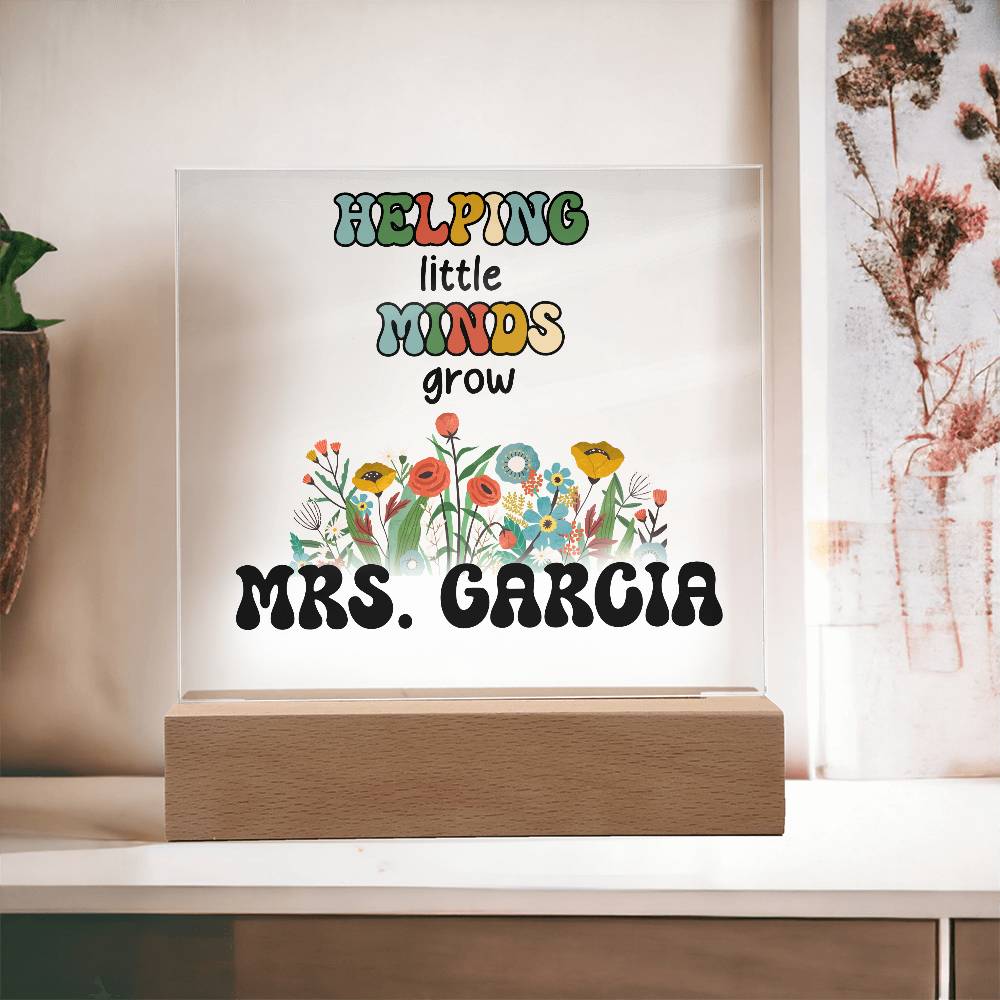 Teacher Square Acrylic Plaque 10