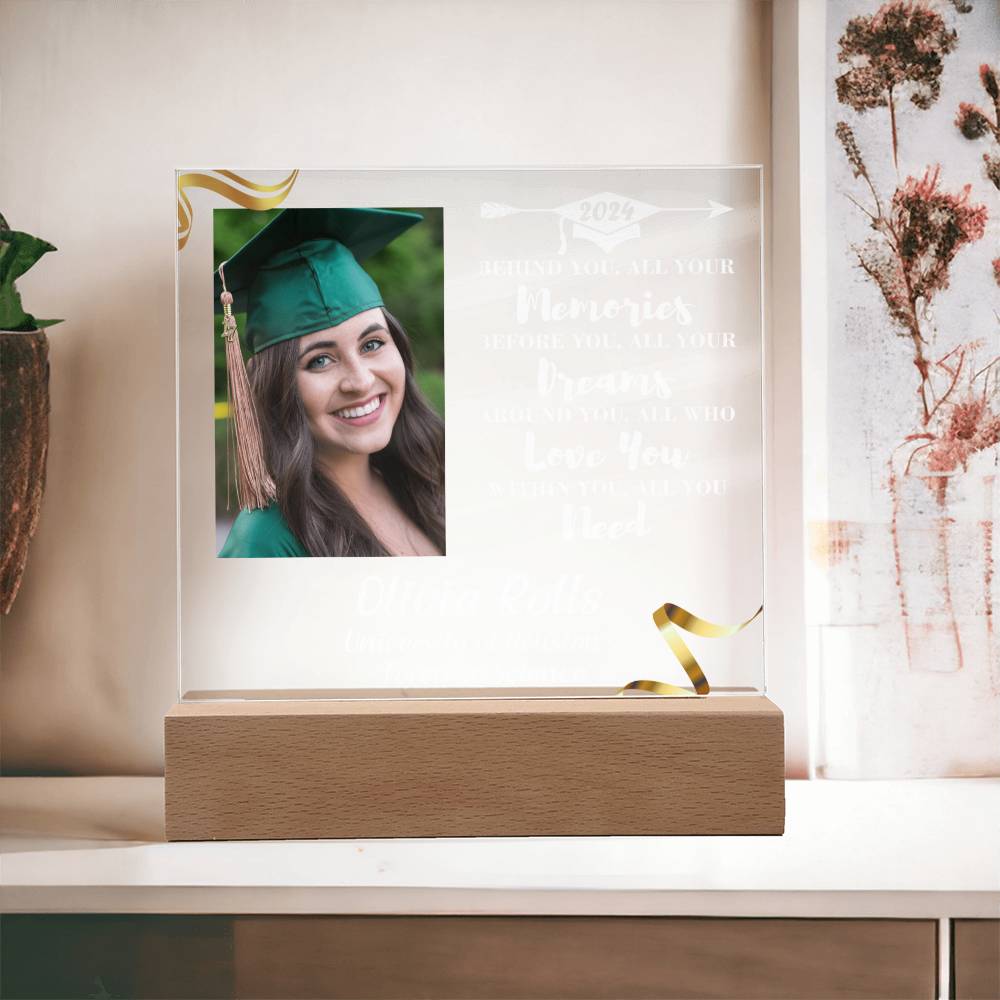 Custom Graduation Gift - Acrylic Square Plaque 5