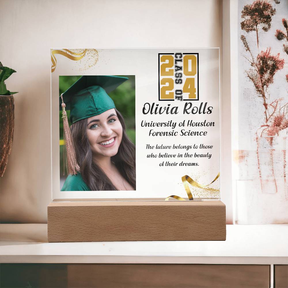 Custom Graduation Gift - Acrylic Square Plaque 7