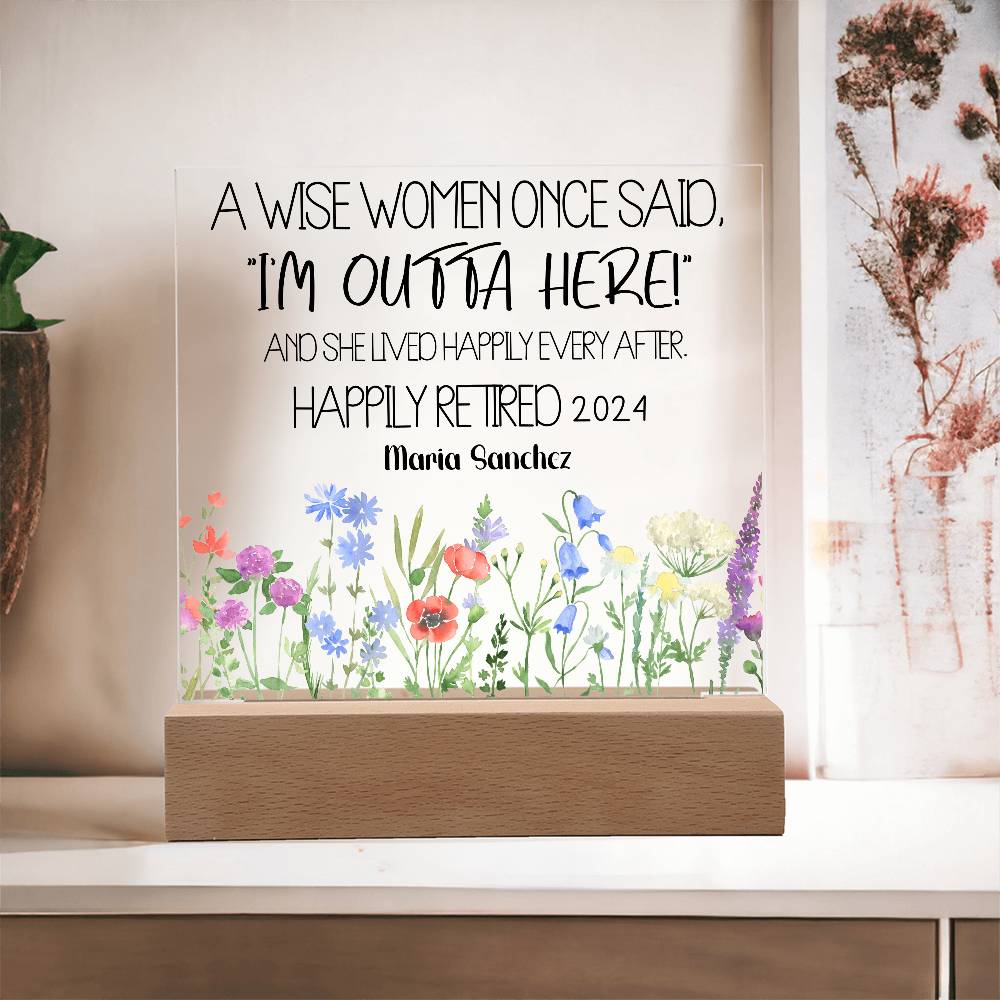 Personalized Retirement Plaque 2