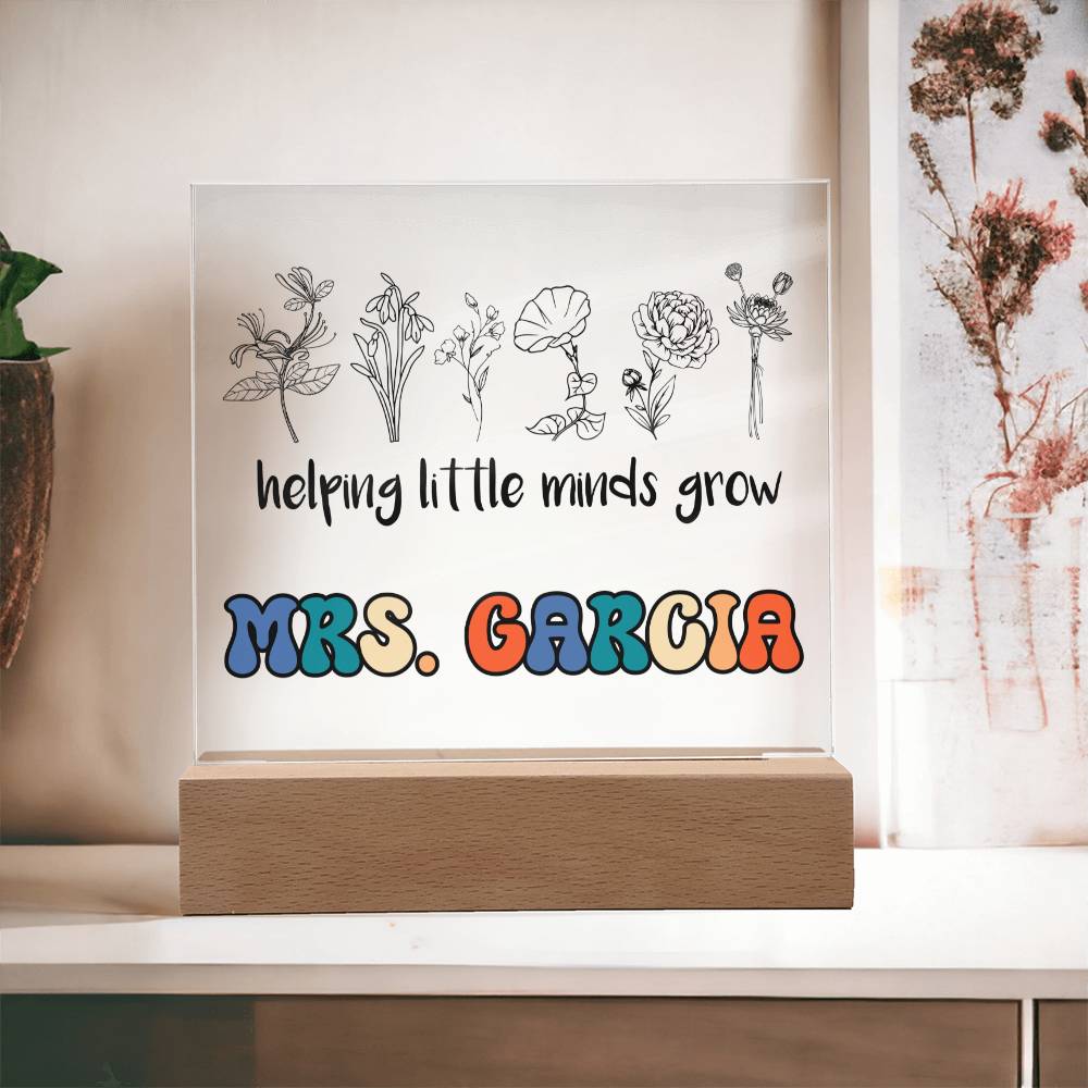 Teacher Square Acrylic Plaque 8