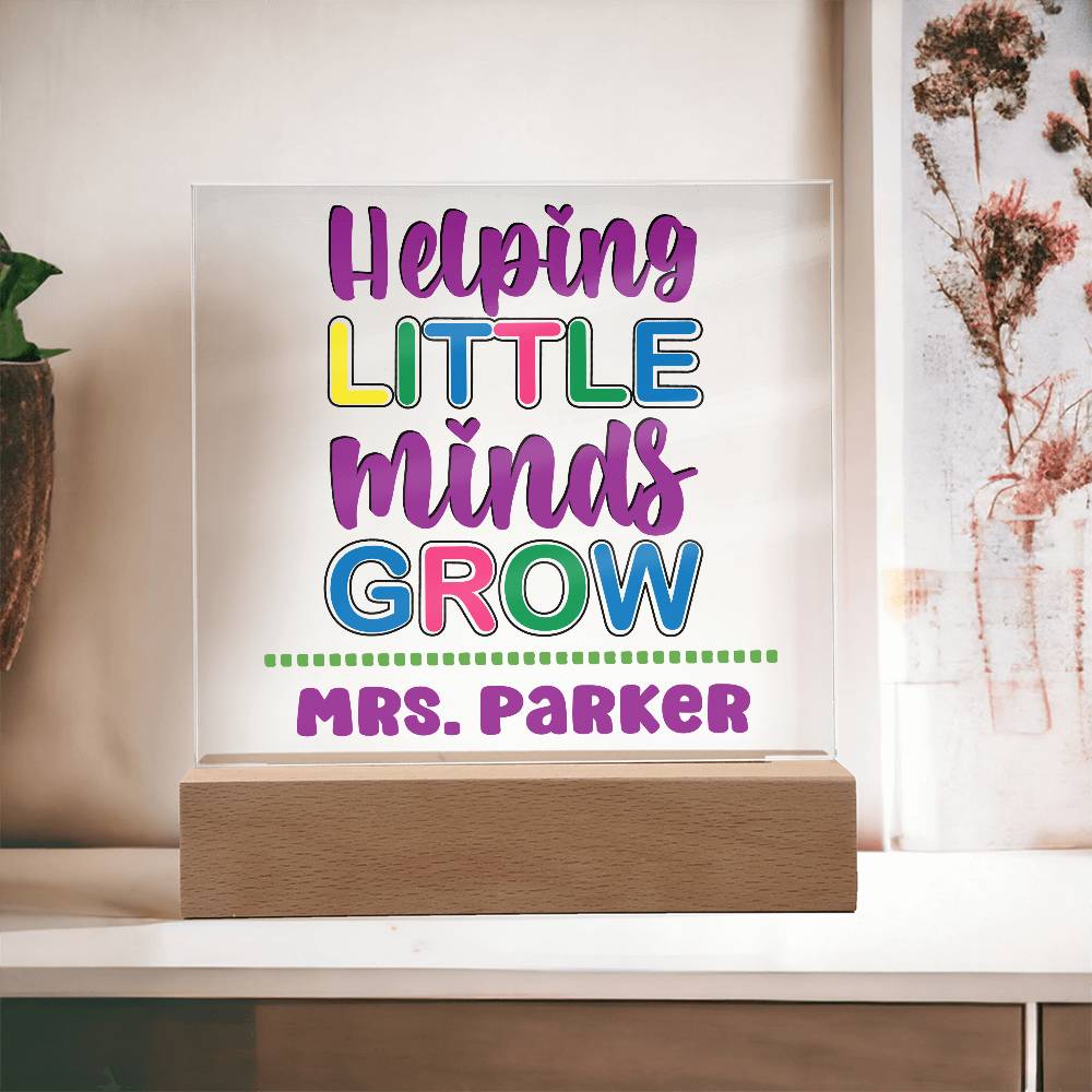 Teacher Square Acrylic Plaque 14