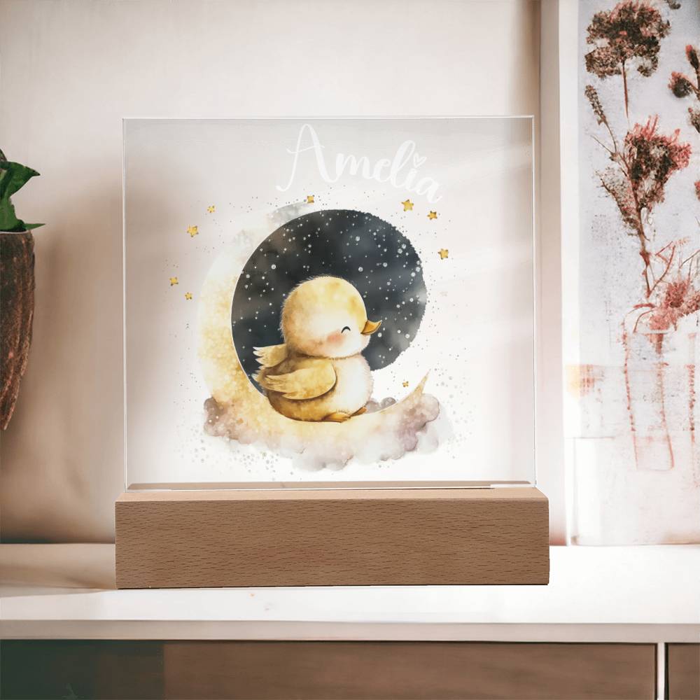 Night Light Baby - Acrylic Square Plaque