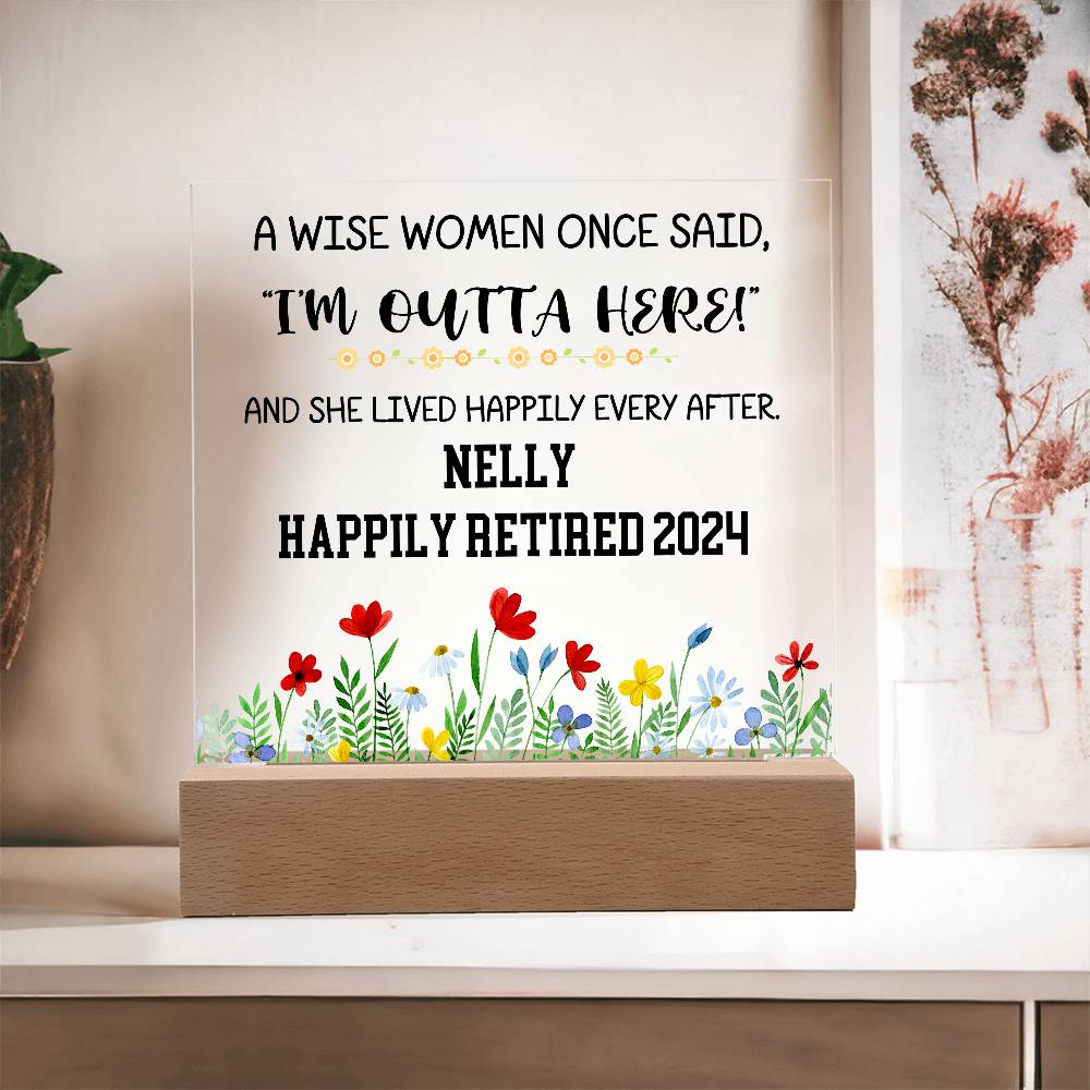 Personalized Retirement Plaque 7
