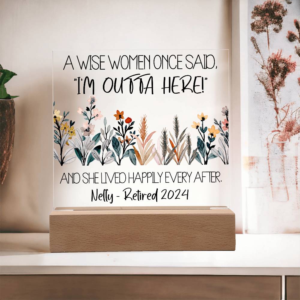 Personalized Retirement Plaque 6
