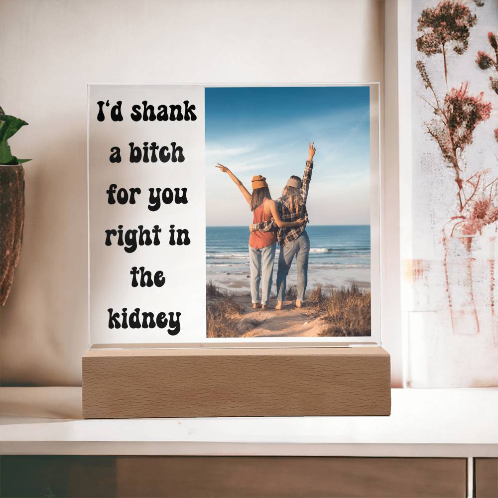 Friend Quote Plaque 3 (Black Text)