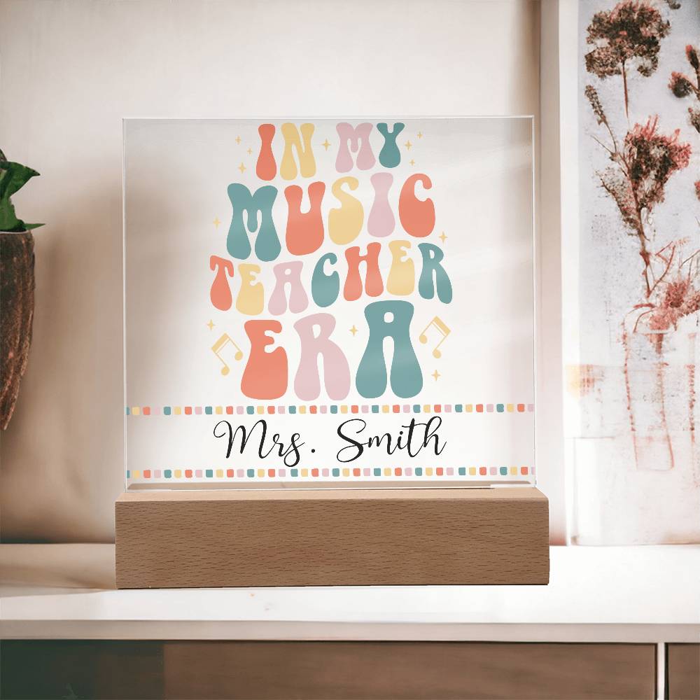 Teacher Square Acrylic Plaque 17