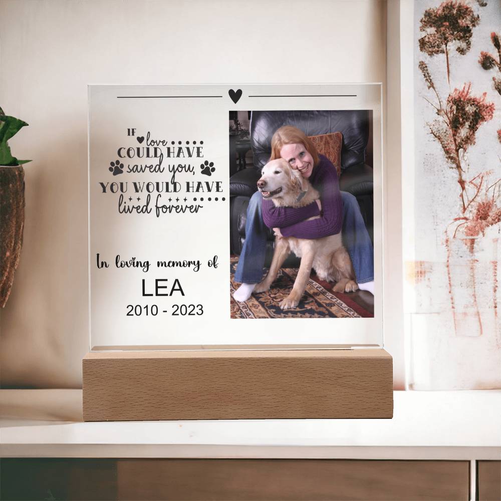 Dog Memorial Plaque LEA