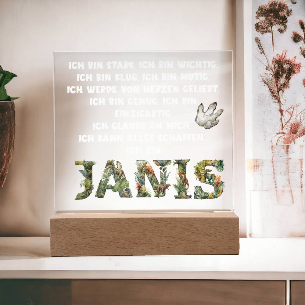 Personalisiertes Geschenk Zum Schulanfang - Acrylic Square Plaque