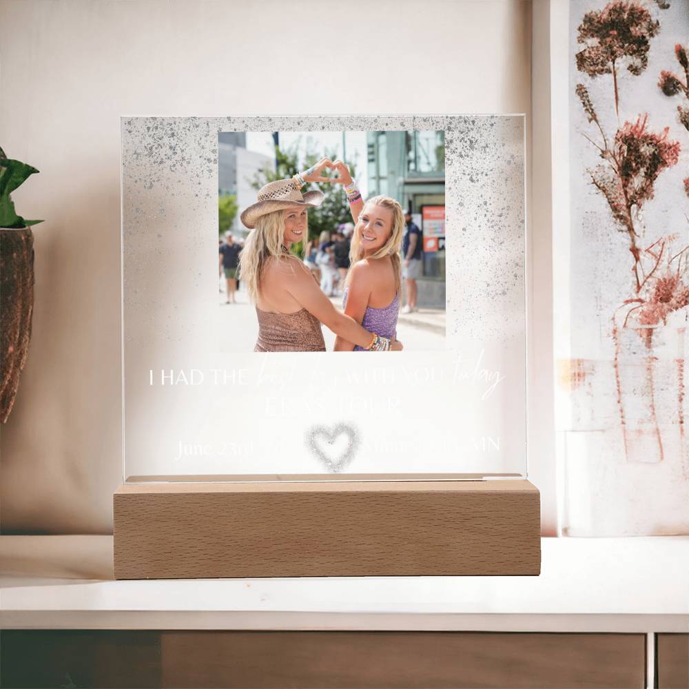 Eras Tour - Best Day With You - Acrylic Square Plaque(WhiteText)