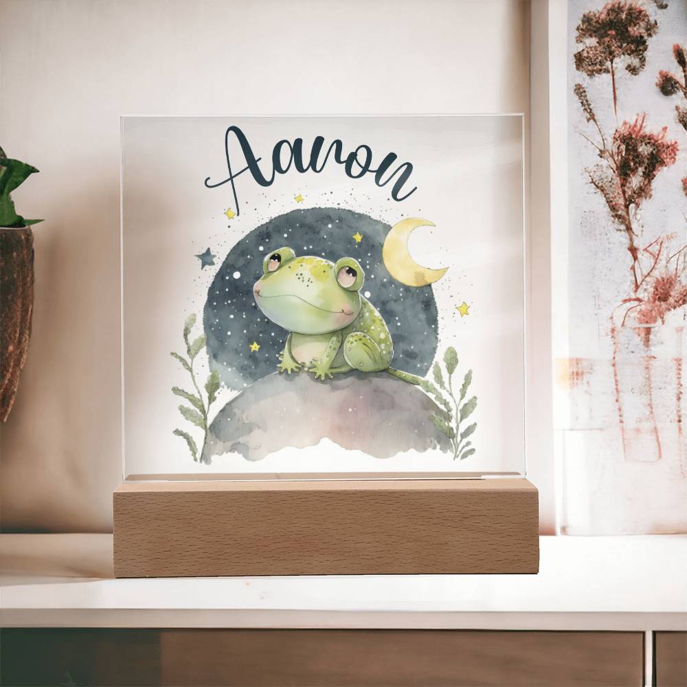 Nachtlicht Personalisiert Mit Namen - Acrylic Square Plaque
