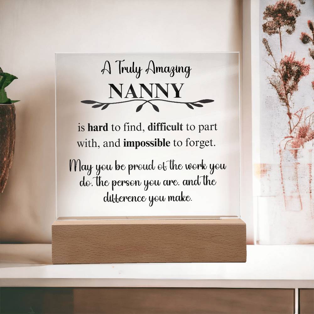 Personalized Gift For Babysitter - Acrylic Square Plaque