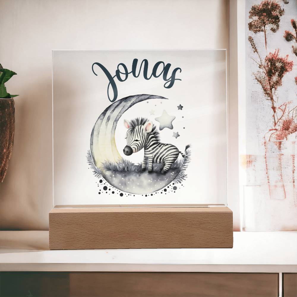 Nachtlicht Personalisiert Mit Namen - Acrylic Square Plaque