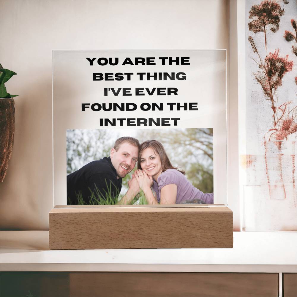 Best Thing I've Found 3 - Acrylic Square Plaque (Black Text)