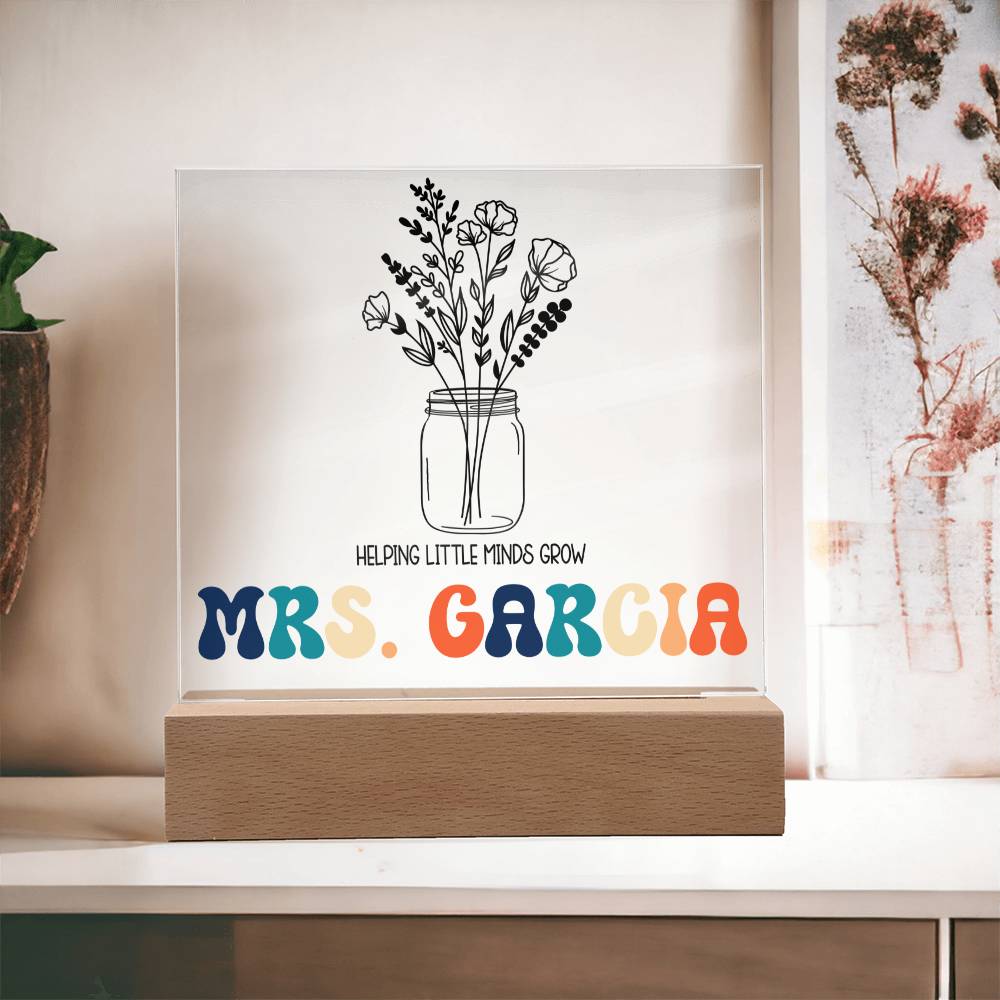 Teacher Square Acrylic Plaque 7