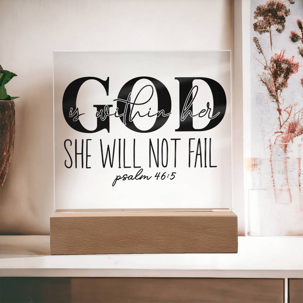 Bible Affirmation 5 - Acrylic Square Plaque