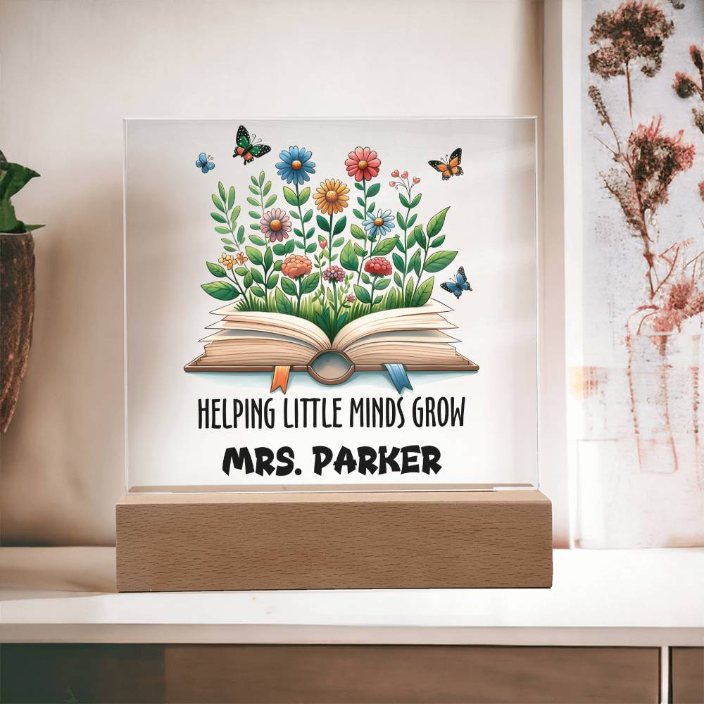 Teacher Square Acrylic Plaque 13
