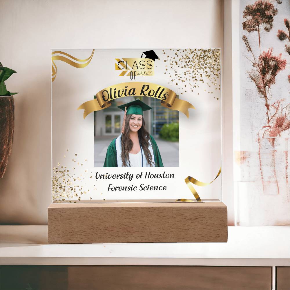 Custom Graduation Gift - Acrylic Square Plaque 3