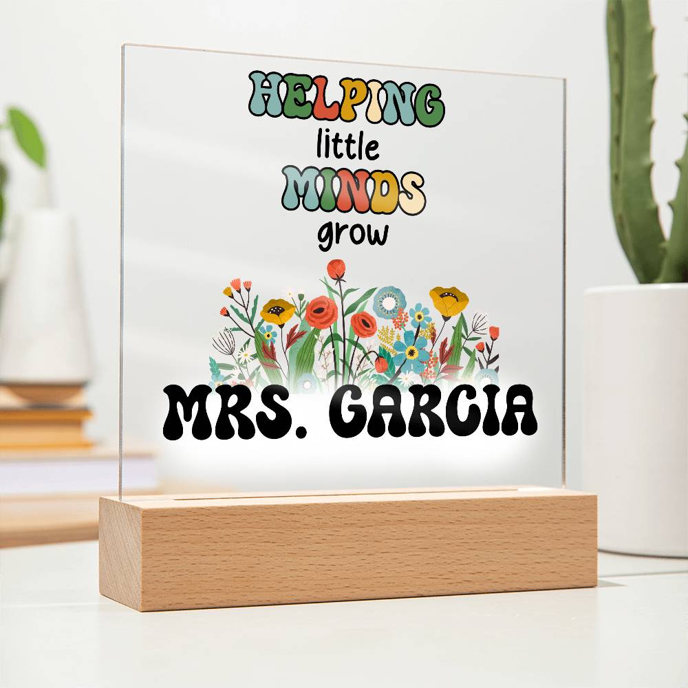 Teacher Square Acrylic Plaque 10