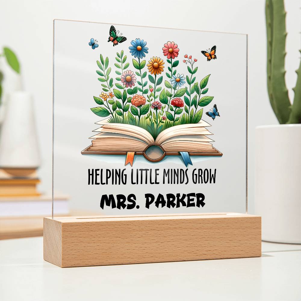 Teacher Square Acrylic Plaque 13