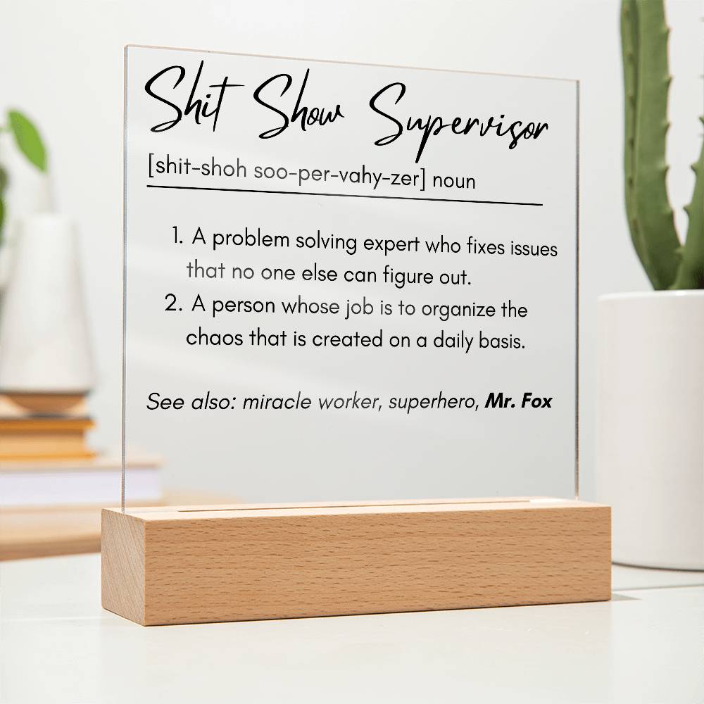 Profession Definition Plaque 1