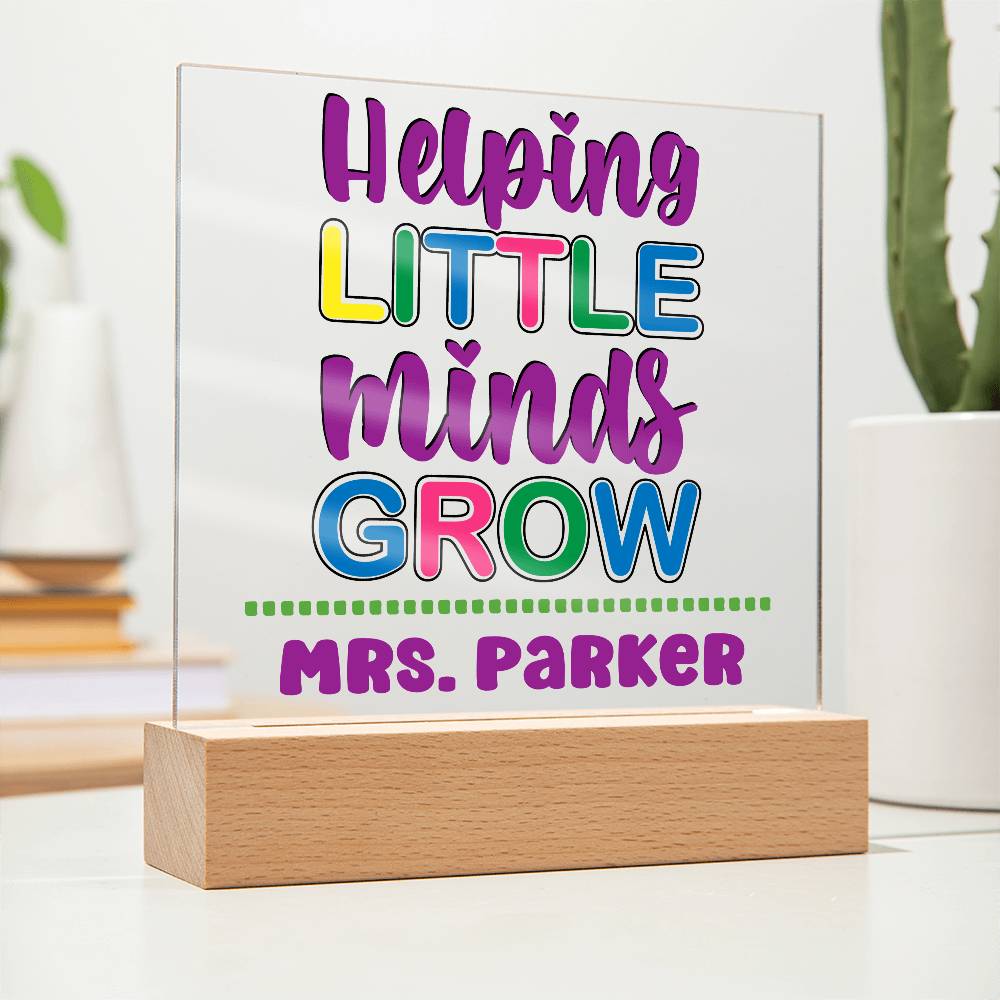 Teacher Square Acrylic Plaque 14