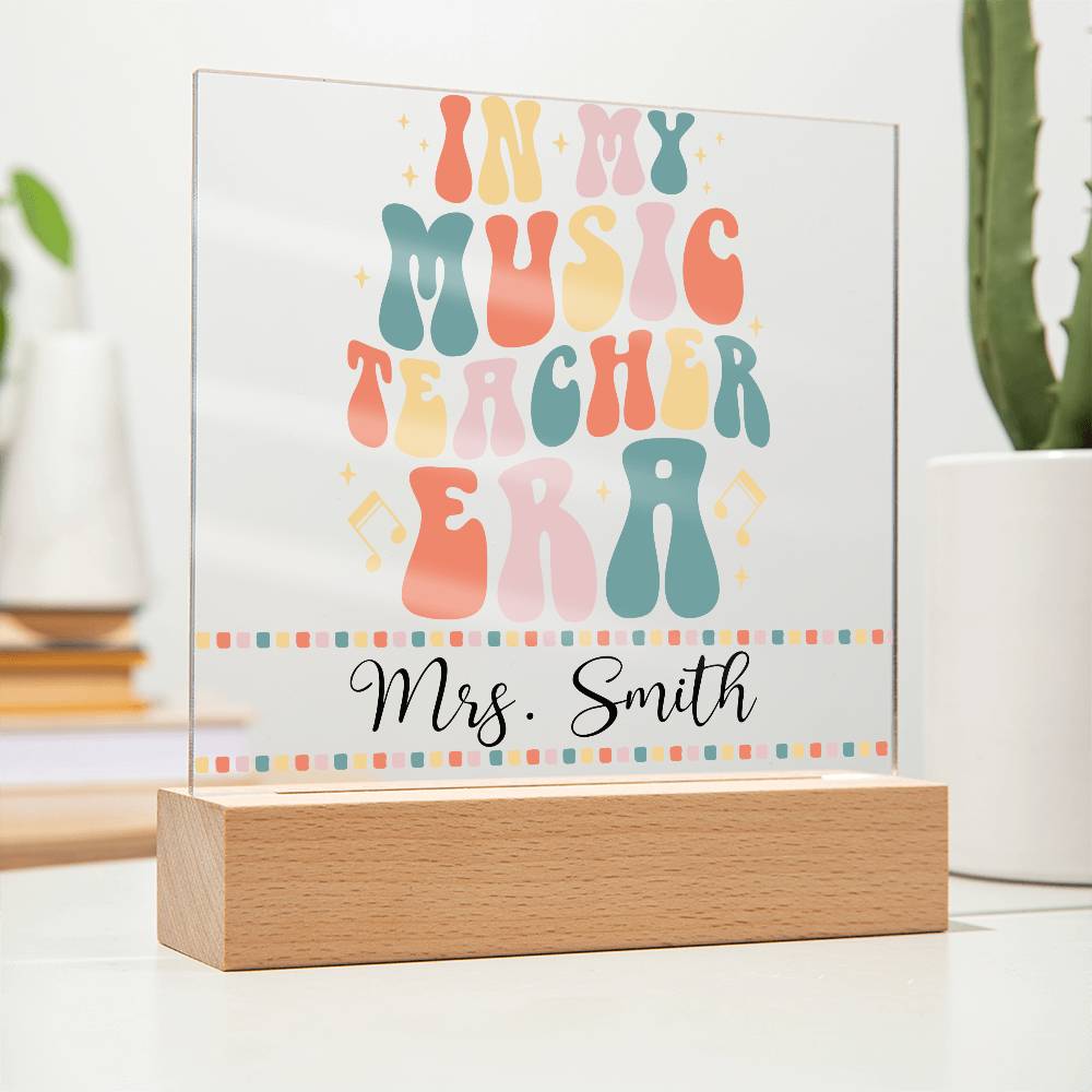 Teacher Square Acrylic Plaque 17