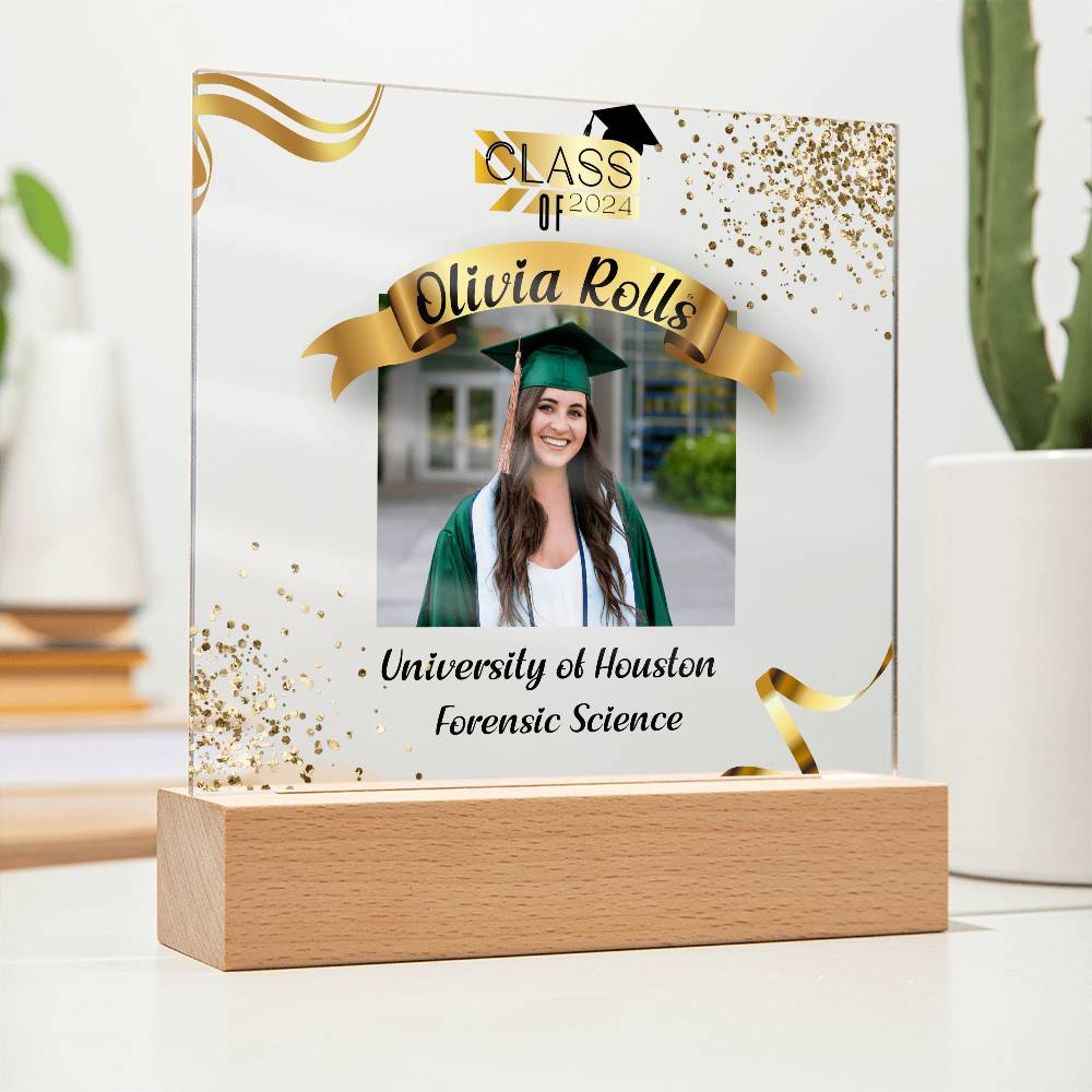 Custom Graduation Gift - Acrylic Square Plaque 3