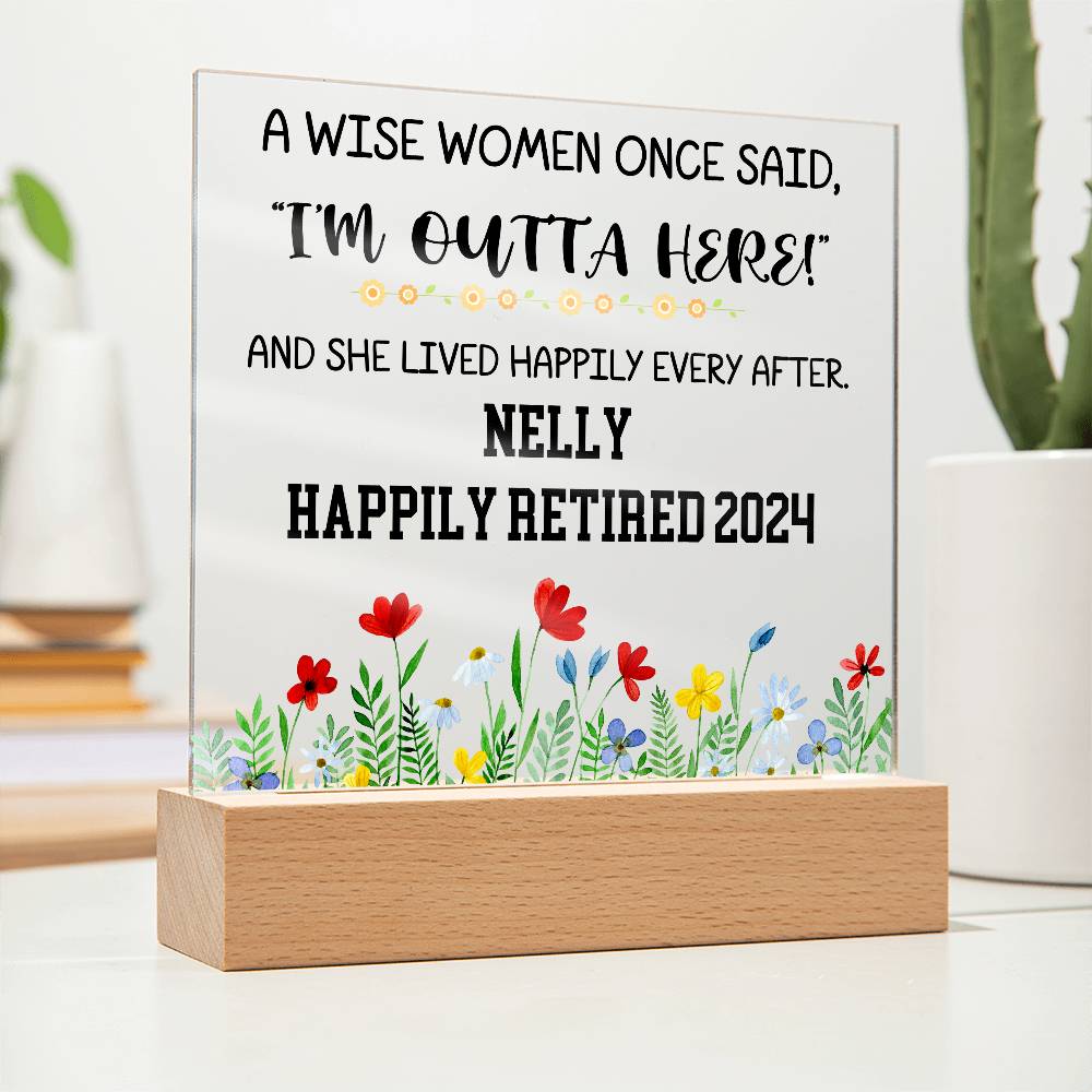 Personalized Retirement Plaque 7