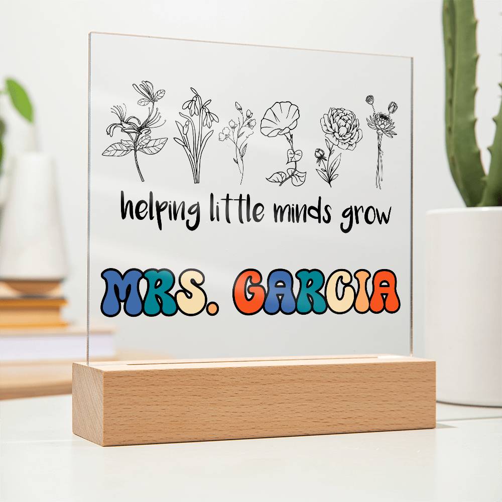 Teacher Square Acrylic Plaque 8