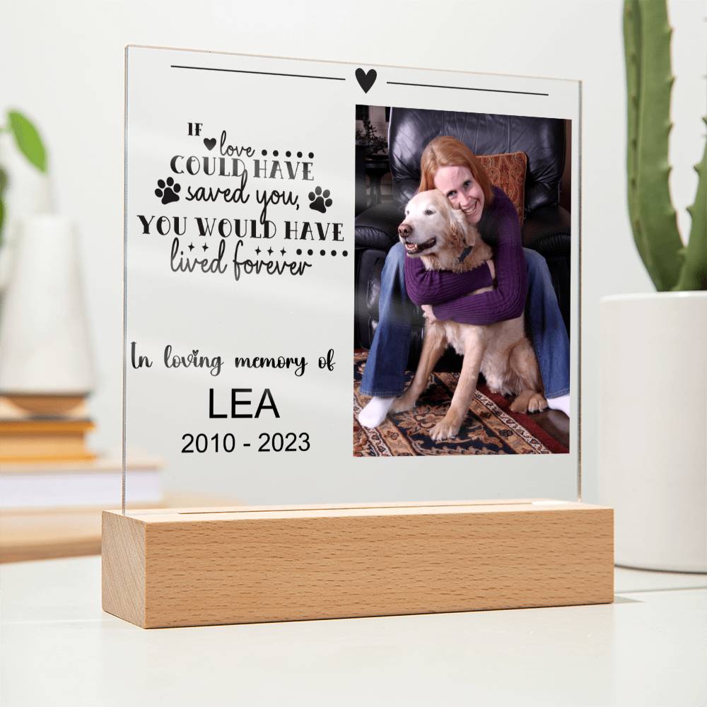 Dog Memorial Plaque LEA