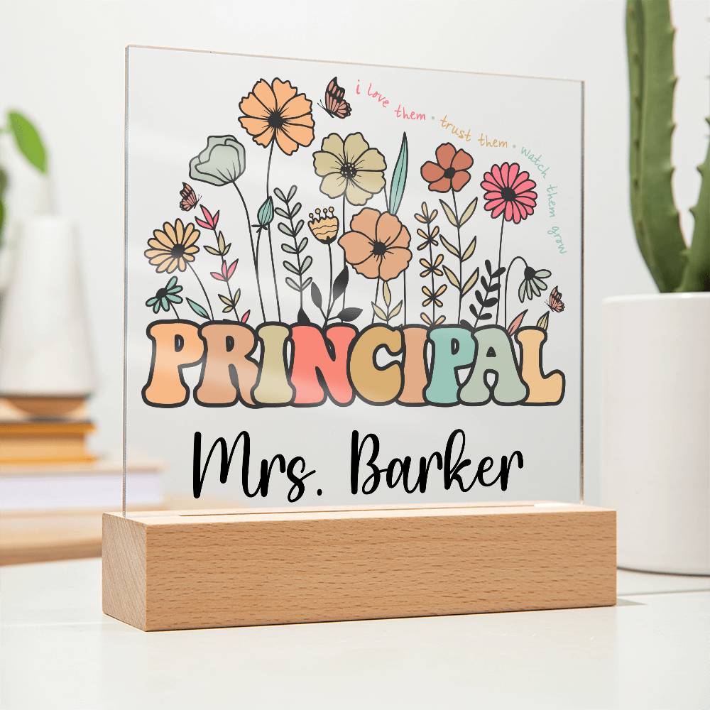 Principal Square Acrylic Plaque 1