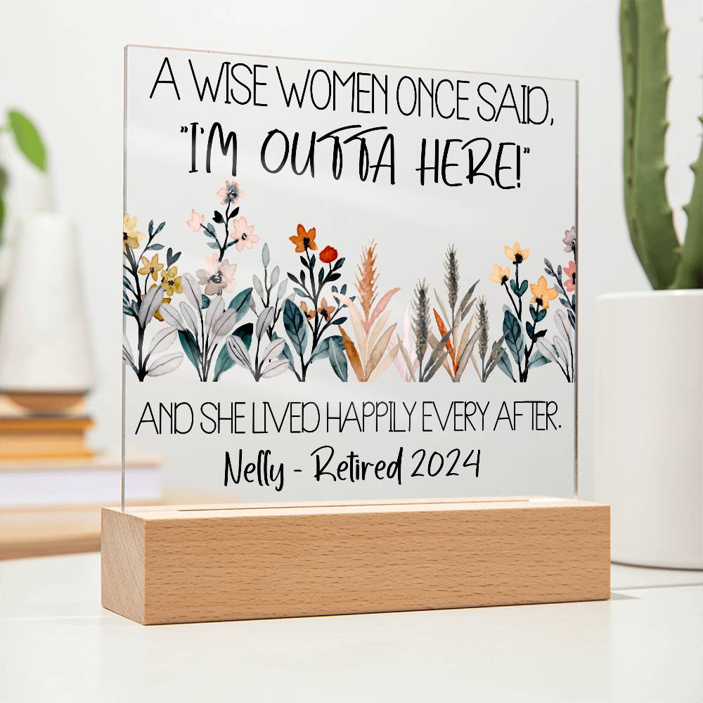 Personalized Retirement Plaque 6